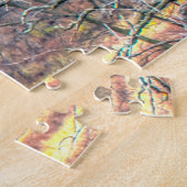 We houden van bossen in Wisconsin. Jigzaag Puzzle Legpuzzel (Zijkant)