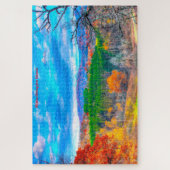 We houden van bossen in Wisconsin. Jigzaag Puzzle Legpuzzel (Verticaal)