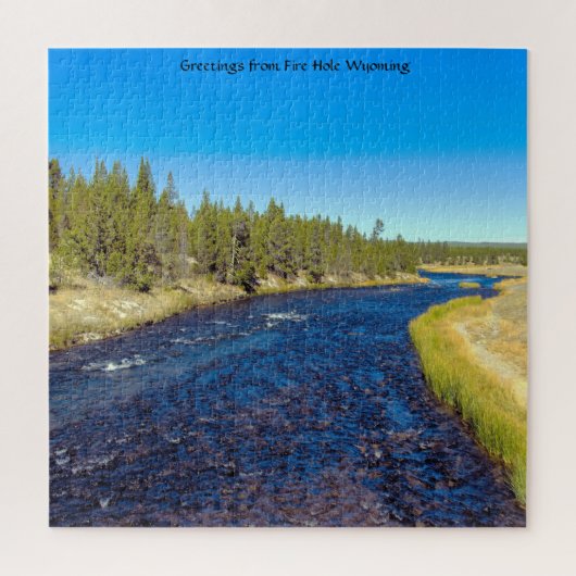 We houden van brandslang Wyoming. Jigzaag Puzzle Legpuzzel (Verticaal)