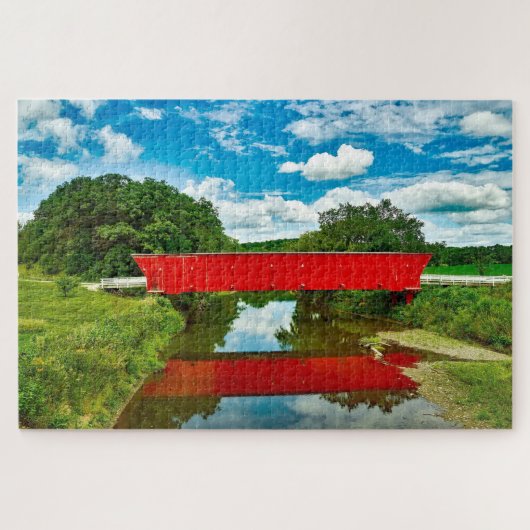 We houden van Bruggen in Iowa. Legpuzzel (Horizontaal)