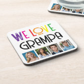 WE HOUDEN VAN CADEAU, BEWERKEN VOEG FOTO TOE BIER ONDERZETTER (Linkerzijde)