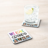 WE HOUDEN VAN CADEAU, BEWERKEN VOEG FOTO TOE BIER ONDERZETTER (Rechterzijde)