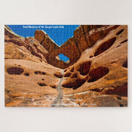 We houden van Canyon Lands Utah Jigzaag Puzzle Legpuzzel (Horizontaal)
