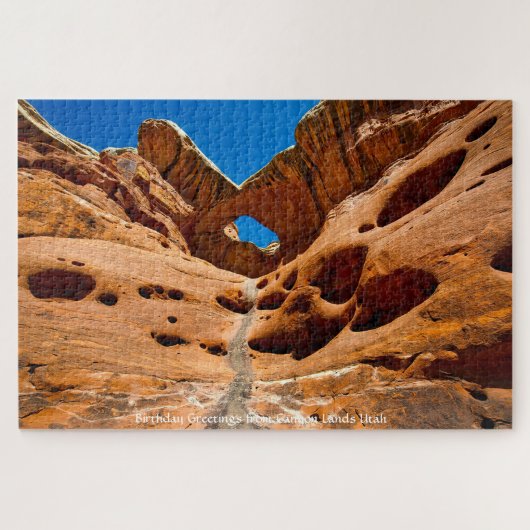We houden van Canyon Lands Utah Jigzaag Puzzle Legpuzzel (Horizontaal)