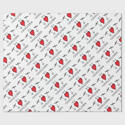 we houden van charleston cadeaupapier (Vlak)