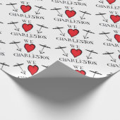 we houden van charleston cadeaupapier (Hoek)