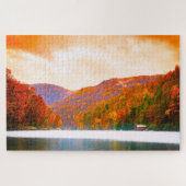 We houden van Cheat Lake West Virginia. Legpuzzel (Horizontaal)