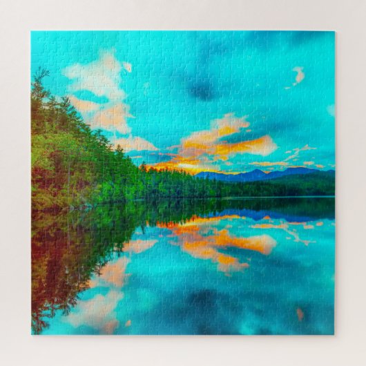 We houden van Chocura Lake New Hampshire Legpuzzel (Verticaal)