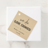 We houden van cookies Wedding Favor Label (In situ)