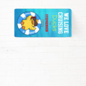 We houden van cruisen eenden familie cruise deur spandoek (Insitu)