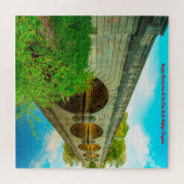 We houden van de 5 Arch Bridge Virginia Jigzaag Pu Legpuzzel (Horizontaal)