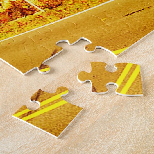 We houden van de Blue Ridge Mountains Virginia Legpuzzel (Zijkant)