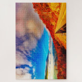 We houden van de Blue Ridge Mountains Virginia Legpuzzel (Verticaal)