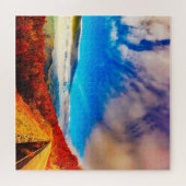 We houden van de Blue Ridge Mountains Virginia Legpuzzel (Horizontaal)