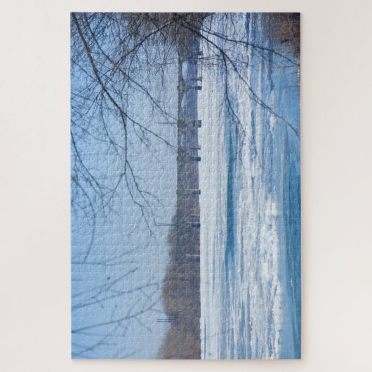 We houden van de Delaware River Legpuzzel (Verticaal)