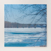 We houden van de Delaware River Legpuzzel (Verticaal)