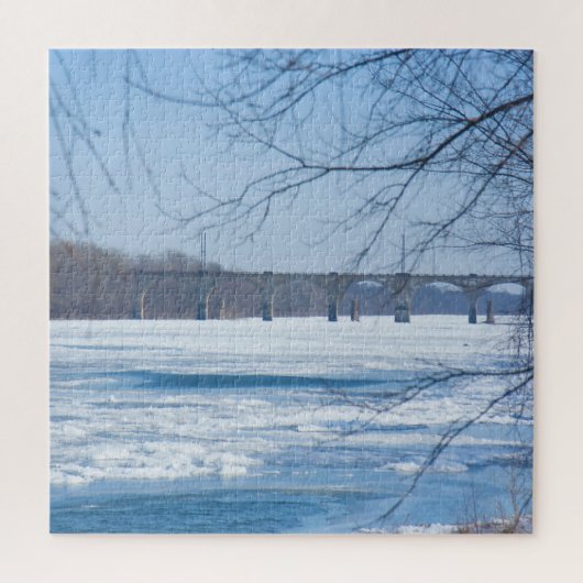 We houden van de Delaware-rivier Legpuzzel (Verticaal)
