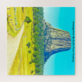 We houden van de duiveltoren. Jigzaag Puzzle Legpuzzel (Horizontaal)