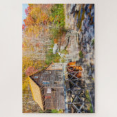 We houden van de Grist Mills Virginia. Legpuzzel (Verticaal)