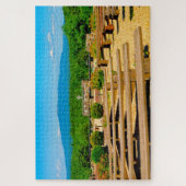 We houden van de kathedraal van de Pines New Hamps Legpuzzel (Verticaal)