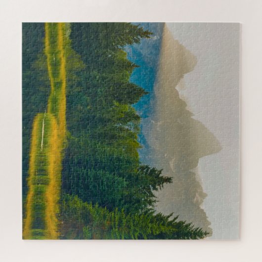 We houden van de kronkel van de Grote Teton. Legpuzzel (Horizontaal)