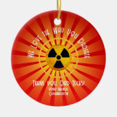 We houden van de manier waarop je roodiaat keramisch ornament (Voorkant)