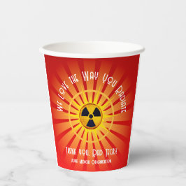 We houden van de manier waarop je roodiaat papieren bekers