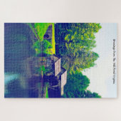 We houden van de Mill Pond Virginia. Jigzaag Puzzl Legpuzzel (Horizontaal)