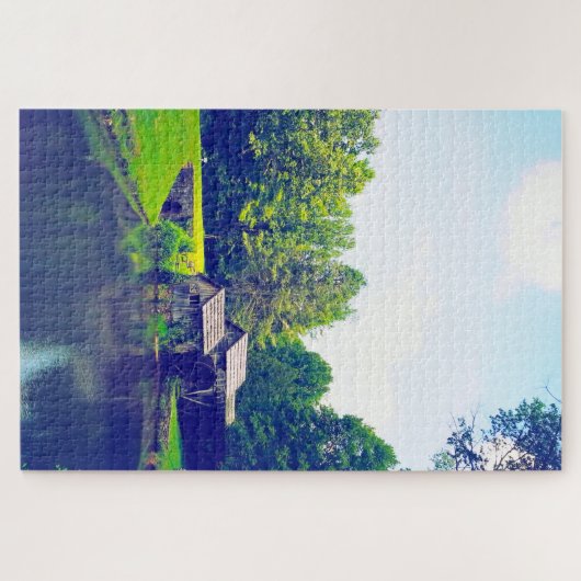 We houden van de Mill Pond Virginia. Legpuzzel (Horizontaal)