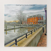 We houden van de stad Delaware legpuzzel (Verticaal)