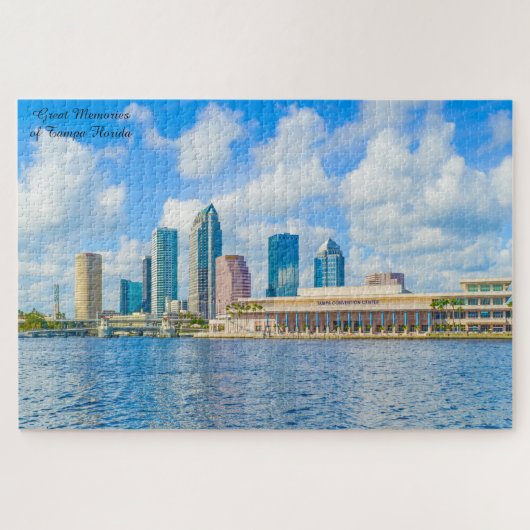 We houden van de stad Tampa Florida Jigzaag Puzzle Legpuzzel (Horizontaal)