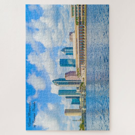 We houden van de stad Tampa Florida Jigzaag Puzzle Legpuzzel (Verticaal)