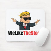 We houden van de Stock (Wall Street Bets) Muismat (Met muis)