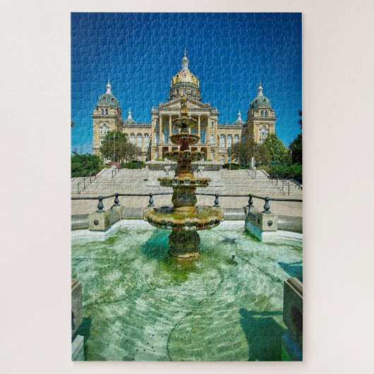 We houden van Des Moines Iowa. Legpuzzel (Verticaal)