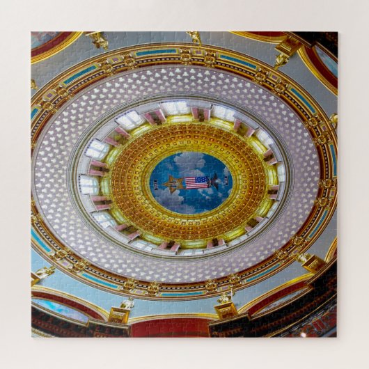 We houden van Des Moines Iowa. Legpuzzel (Horizontaal)