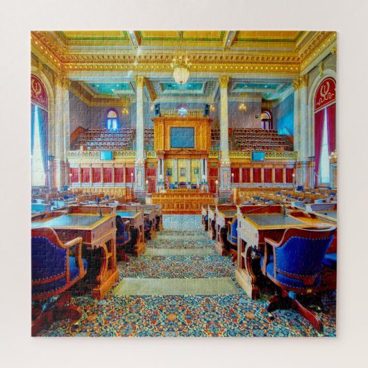 We houden van Des Moines Iowa. Legpuzzel (Verticaal)