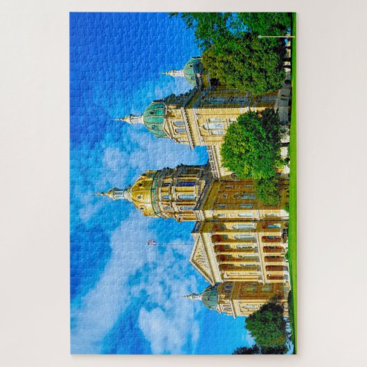 We houden van Des Moines Iowa. Legpuzzel (Verticaal)