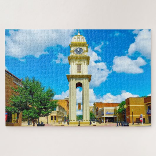 We houden van Dubuque in Iowa. Legpuzzel (Horizontaal)