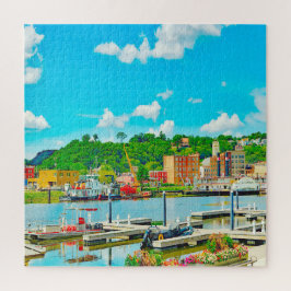 We houden van Dubuque in Iowa. Legpuzzel