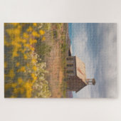 We houden van een oude kerk in Utah Jigzaag Puzzle Legpuzzel (Horizontaal)