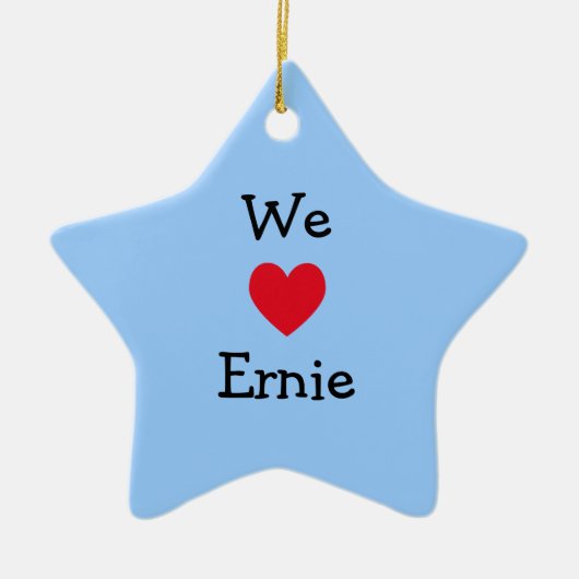 We houden van Ernie Ornament (Voorkant)