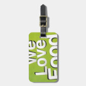 We houden van eten bagagelabel (Voorkant verticaal)
