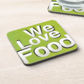 We houden van eten bier onderzetter (Linkerzijde)