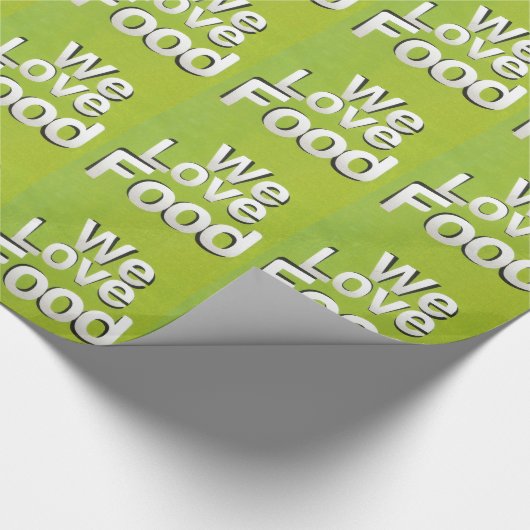 We houden van eten cadeaupapier (Hoek)