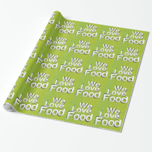 We houden van eten cadeaupapier
