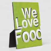 We houden van eten fotoplaat (Zijkant)