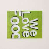 We houden van eten legpuzzel (Horizontaal)