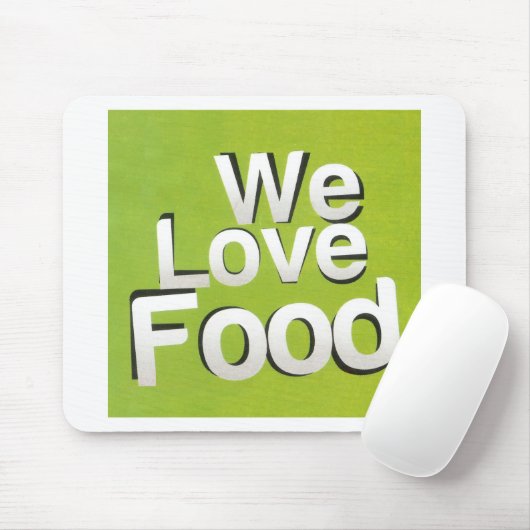 We houden van eten muismat (Met muis)