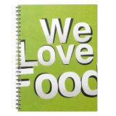 We houden van eten notitieboek (Voorkant)