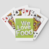We houden van eten pokerkaarten (Achterkant)